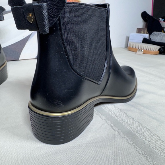 Kate Spade Black Leather Ankle Boots - Picture 4 of 9